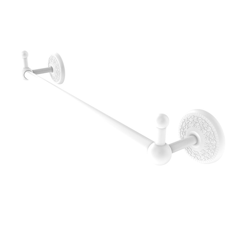 Barre à serviettes murale Marchmont, Blanc mat, H 3,3 po x l 24 po x P 3,8 po