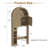 Over Toilet Storage Cabinet, Arched Doors, Adjustable Shelf-501773106