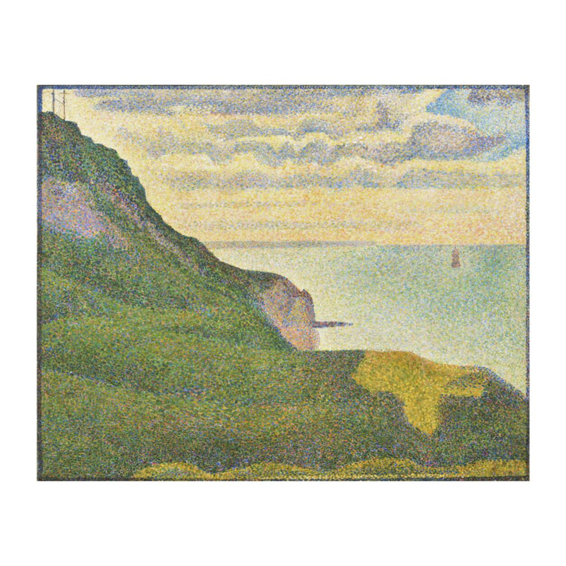 «Seascape at Port-en-Bessin Normandy» par Georges Seurat - Estampe numérique, H 16 po x l 20 po