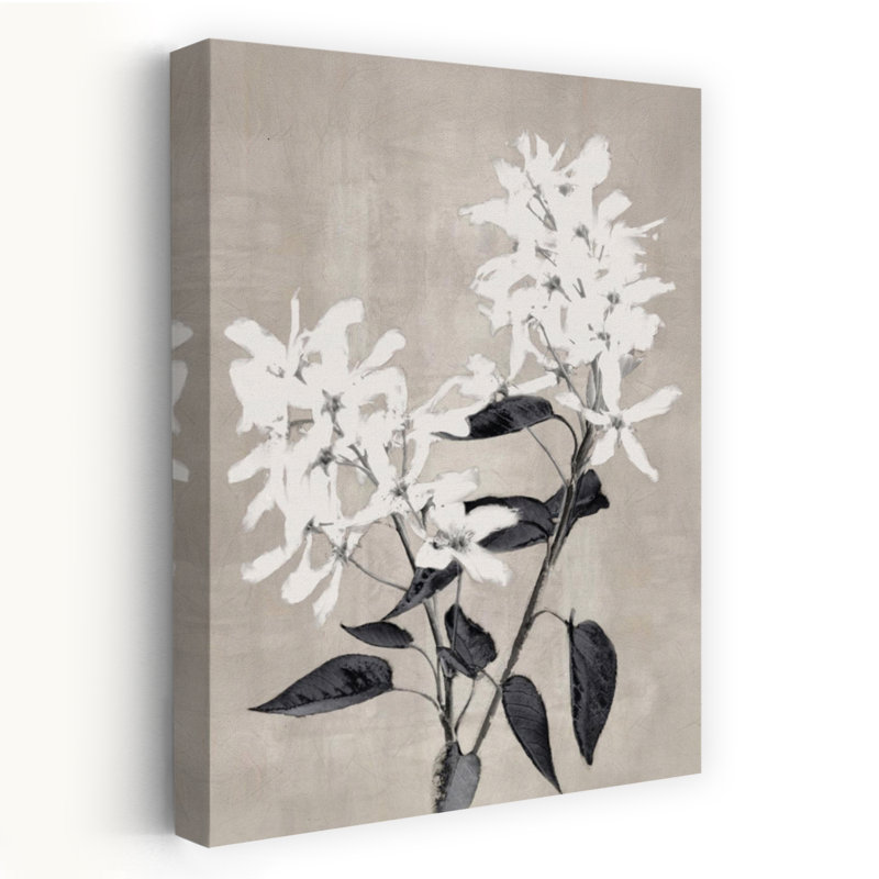 Fleurs d'hier délicates, art contemporain abstrait, H 48 po x l 32 po