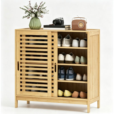 16 Pair Shoe Storage Cabinet