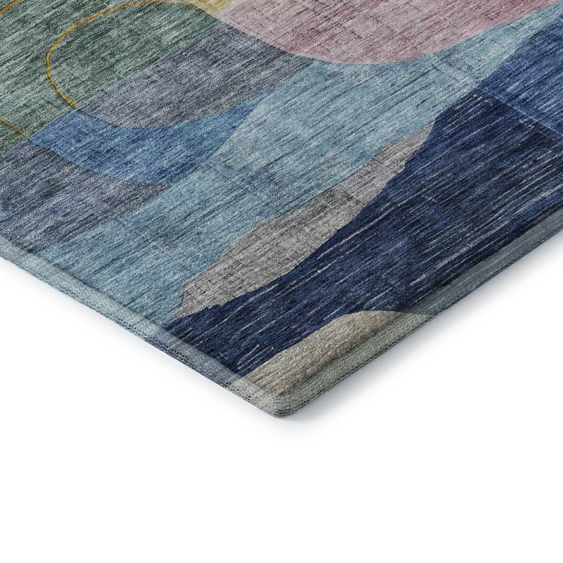 Premium Machine Washable Konopka AMF1115 Modern Rug, Rectangle 8' x 10'