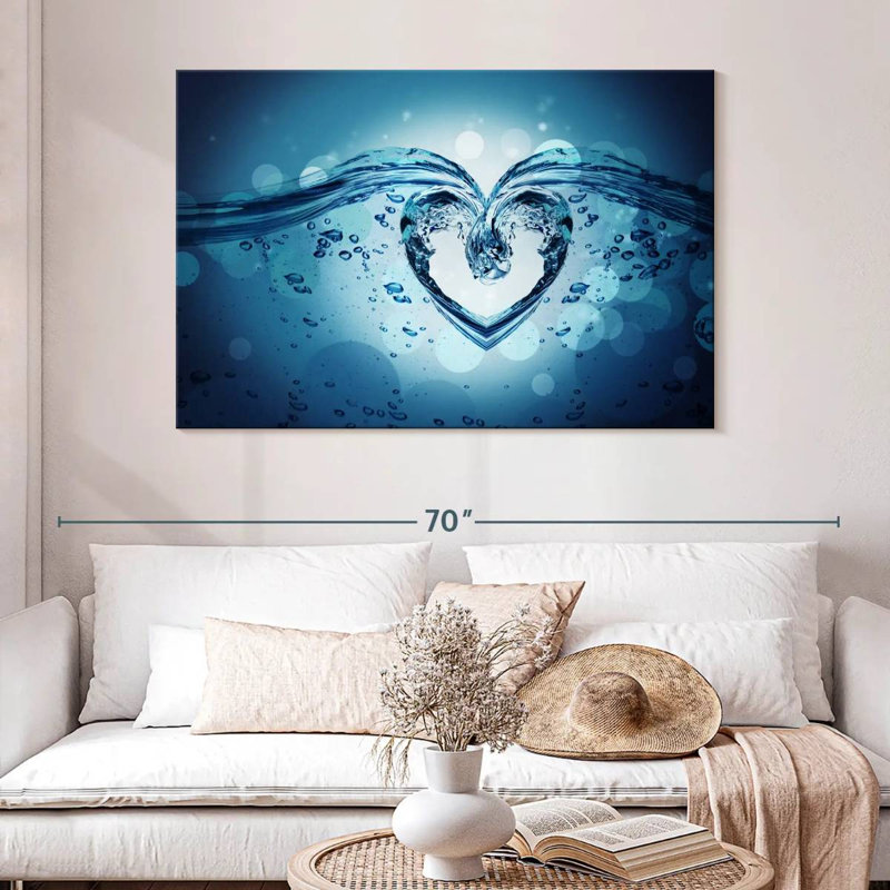 Cœur Hardie Water Splash, H 24 po x l 36 po