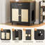 Enceinte de lit pour chat moderne en bois 23,6 po Tucker Murphy Pet ™ avec tiroir, noir