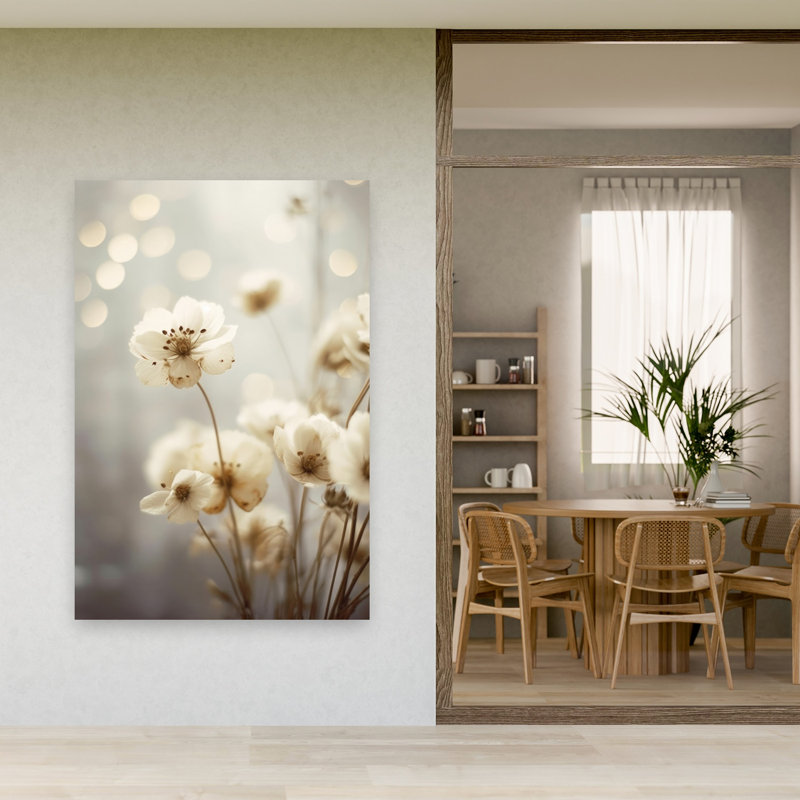 Petals In Soft Delicate Elegant Romantic Nature Flower Wall Art Print 1 Piece Wrapped Canvas Wall Art, 152.4cm H x 101.6cm W