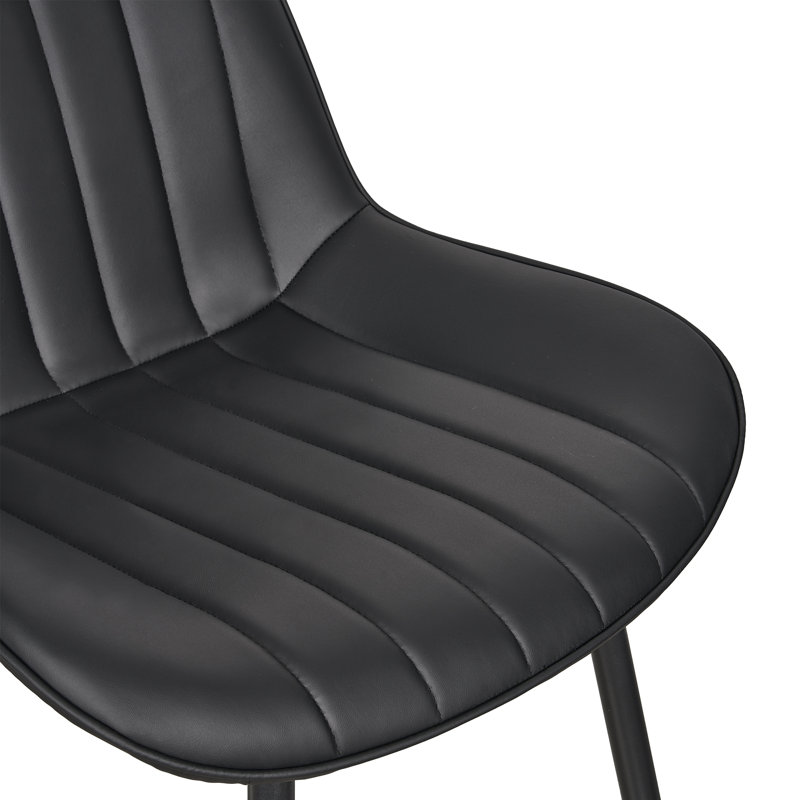 Ensemble de 2 chaises de salle à manger Modern, Noir