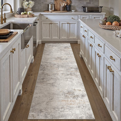 Vitas Abstract Beige/Grey Area Rug