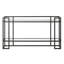 Uriel 132.08cm Glass Top Console Table-53691471