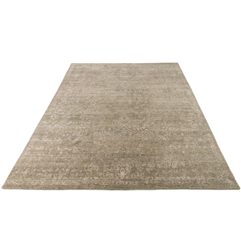 Hand Knotted Oriental Indoor Rug, Rectangle 5'6" x 8'6"