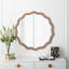 Miroir mural rond ondulé, miroir mural rond