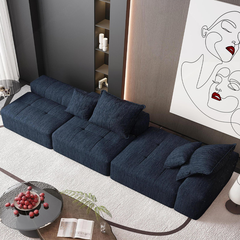 Canapé modulaire surdimensionné Modern, Bleu
