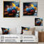 «Blue Autumnal Cherry Glass» - art mural cerise-825782011-825781987