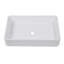 Mocoloo 24"L x 14"W Black Ceramic Bathroom Vessel Sink Rectangular Porcelain Bathroom Basin(No Base)-125359453