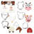 Ensemble d'emporte-pièces de ferme 6 pièces Cookciutter.Com Farm Barnyard