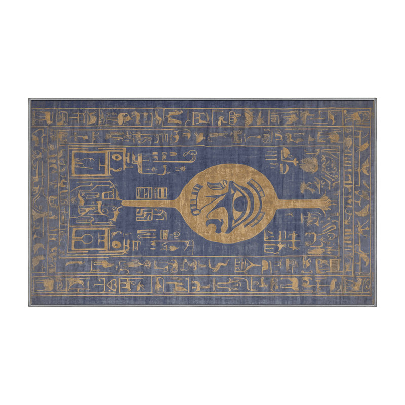 Machine Washable Gray Area Rug, Rectangle 4' x 6'