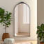 Nicollete Black Metal Framed Full Mirror