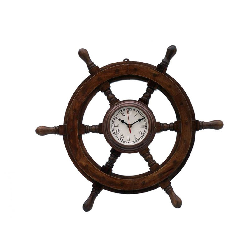 Horloge murale analogique 12 po everton, Cuivre antique