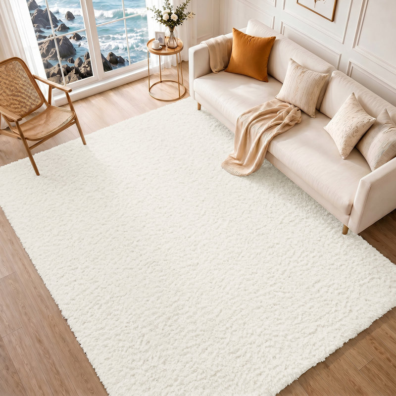 Ridout Power Loom Rug, White, Rectangle 160 x 213 cm, Polypropylene