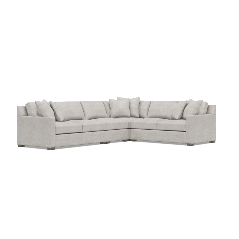 Kelsey Sectional, Gray Polyester
