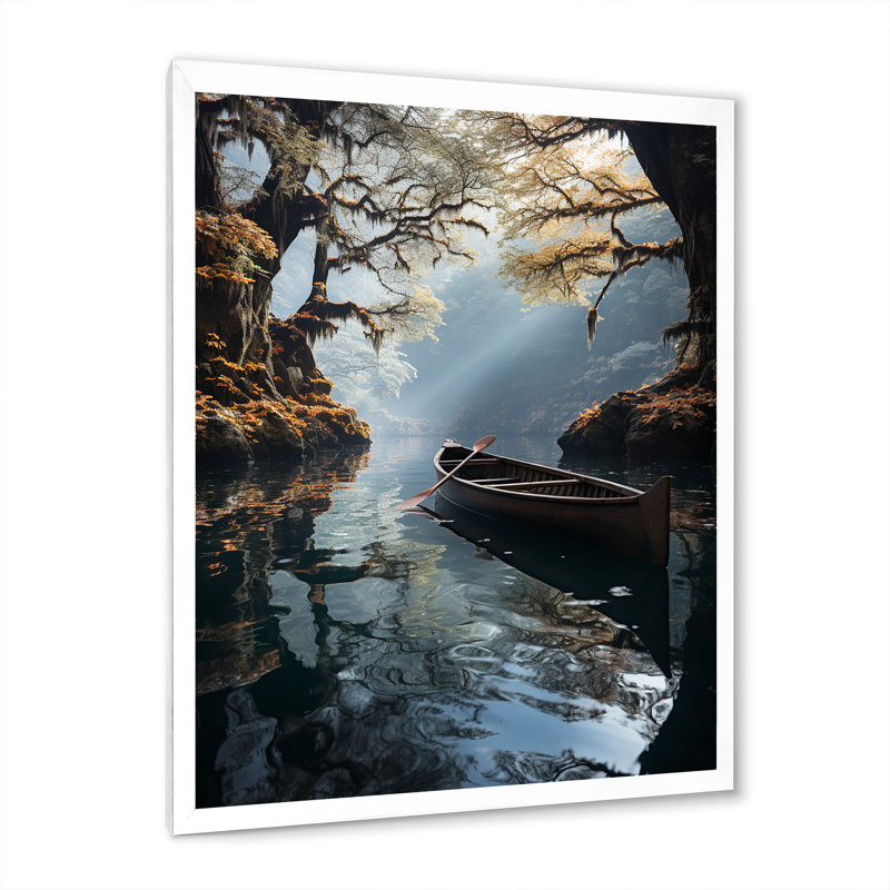 Contemplation hivernale hivernale, Cadre simple blanc, H 40 po x l 30 po x P 1,5 po