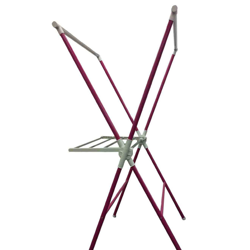 51" Tall Adjustable Folding Laundry Drying Rack, Pink