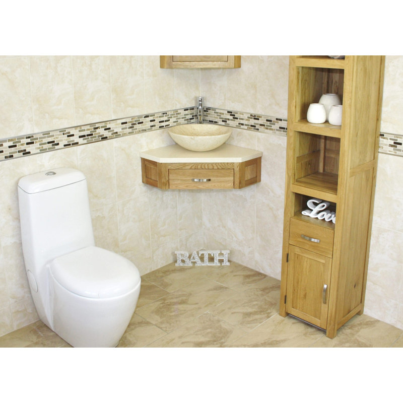 Couch 550mm Single Bathroom Vanity with Vessel St1 Basin, Cream Marble, Cream Marble