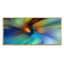 «Colorful Marbleized Swirl Abstract Leaf», impression sur toile-373368554-373368529