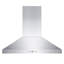 36" KL3 400 CFM Convertible Island Range Hood in Brushed Stainless Steel-1871456978