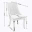 Chaises de salle à manger en rayonne et en lin pour salle à manger avec pieds incurvés en bois massif (or)-1745817548