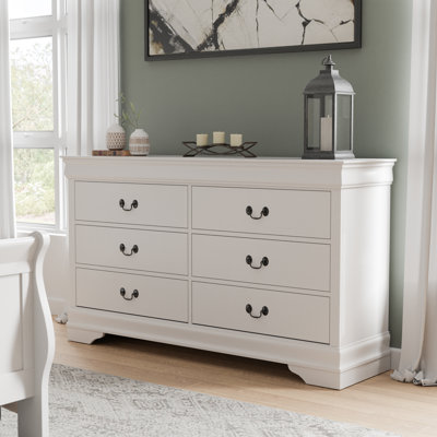 Commode en bois 6 tiroirs Aberdeen