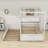 Full Size Canopy Bed With Headboard and Twin Size Trundle-87981771