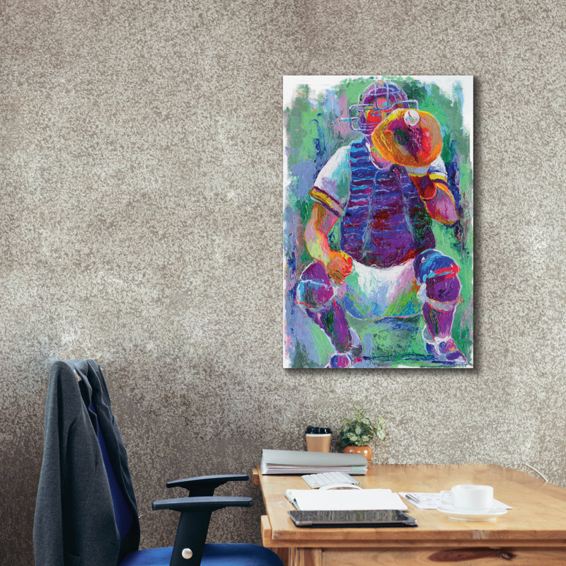 «Catcher» par Richard Wallich, H 40 po x l 26 po x P 1,5 po