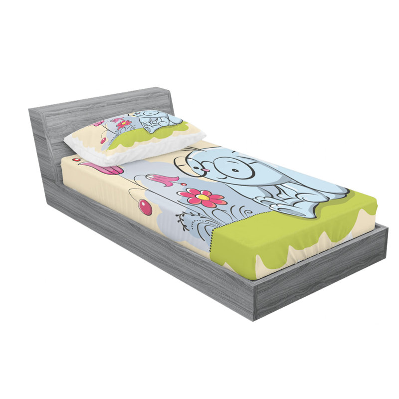 Microfiber Sheet Set, Queen Sheet Set with Fitted Sheet