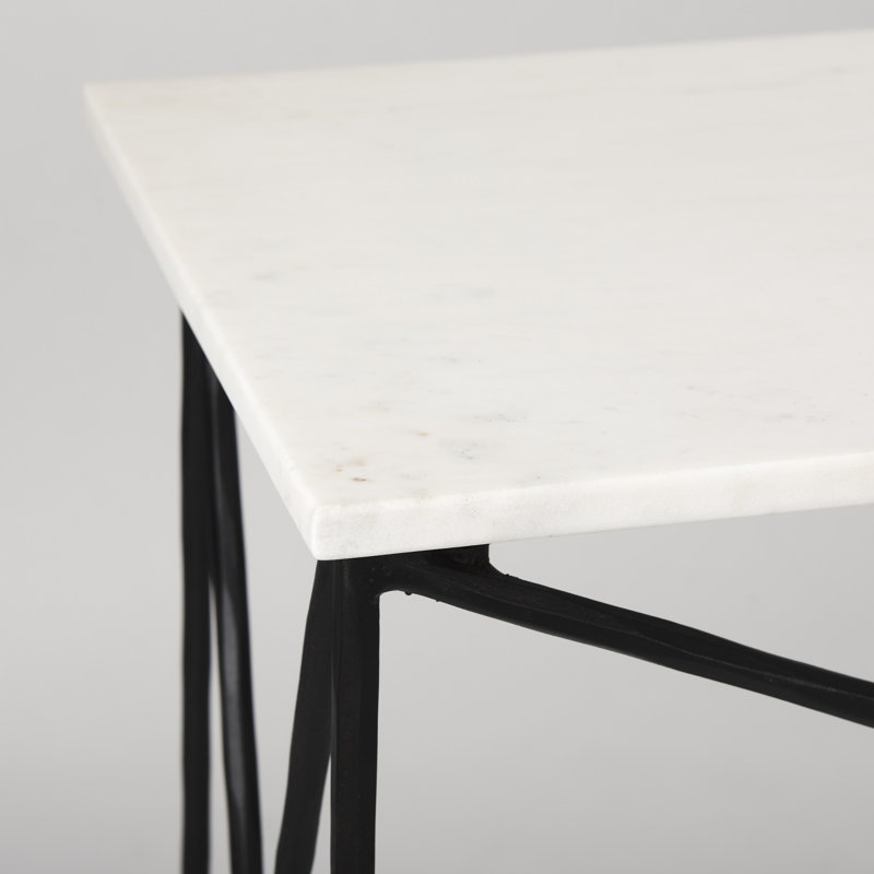 Josanne 59'' Marble Top Console Table