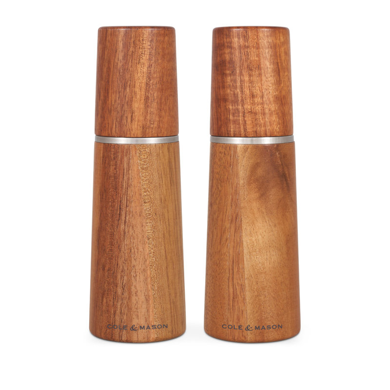 Cole & Mason Marlow Acacia Salt and Pepper Grinder Set 7.25"