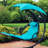 Outdoor 2" Hanging Lounger Replacement Cushion and Umbrella Set - Teal-592469013