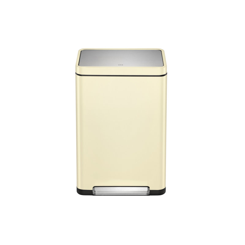X Cube Kitchen Step-On Rubbish Bin, Cream, 165.60cm H x 91.94cm W x  73.66cm D, 40