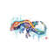 «Gecko» par Lisa Whitehouse - impression d'art graphique-52541963-52541960-52541959