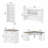 Huckins 5 Piece Computer Desk Office Set-18182321