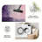 1PC Abstract Distressed Watercolor Block Print with Purple Pink Gray Tones area rugs for Living Room, Soft, All seasons, Easy-maintain, Washable Indoor mat, Farmhouse suitable for dining room, bedroom, home office...-599883090