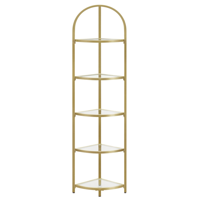 Lailamarie Corner Bookcase, Golden