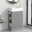 Meuble-lavabo de salle de bain avec lavabo en céramique, armoire et étagère-694643789