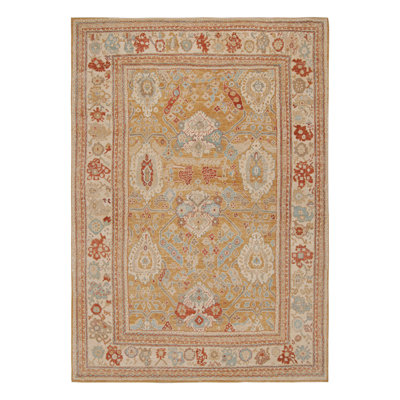 Oushak Hand Knotted Floral Area Rug