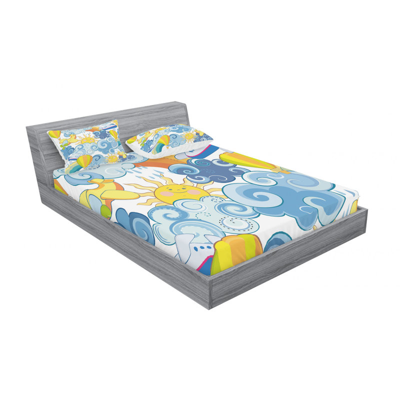 Microfiber Sheet Set, Full/Double Sheet Set with Fitted Sheet