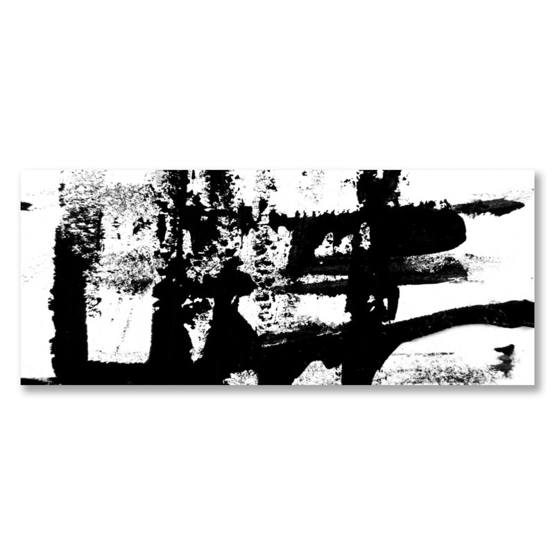 Arbitrary Brush Strokes Print, Metal
