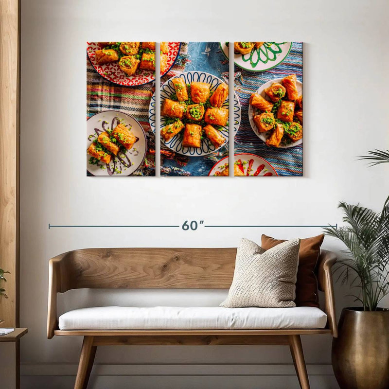 Gourmet Baklava, 28" H x 45" W