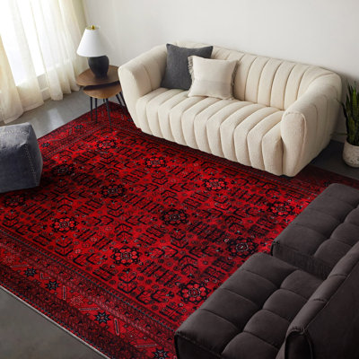 Geometric Cotton and Chenille Flatweave Area Rug
