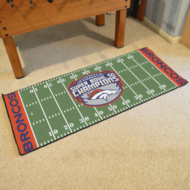 Denver Broncos Super Bowl 50 Ball Shaped Area Rugs