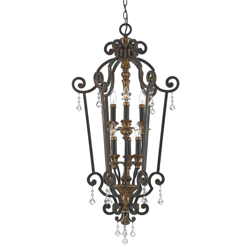 Banville 6 - Light Candle Style Chandelier