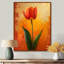 Tulipes murales rouges et vertes vibrantes II-1376290339-1376290337